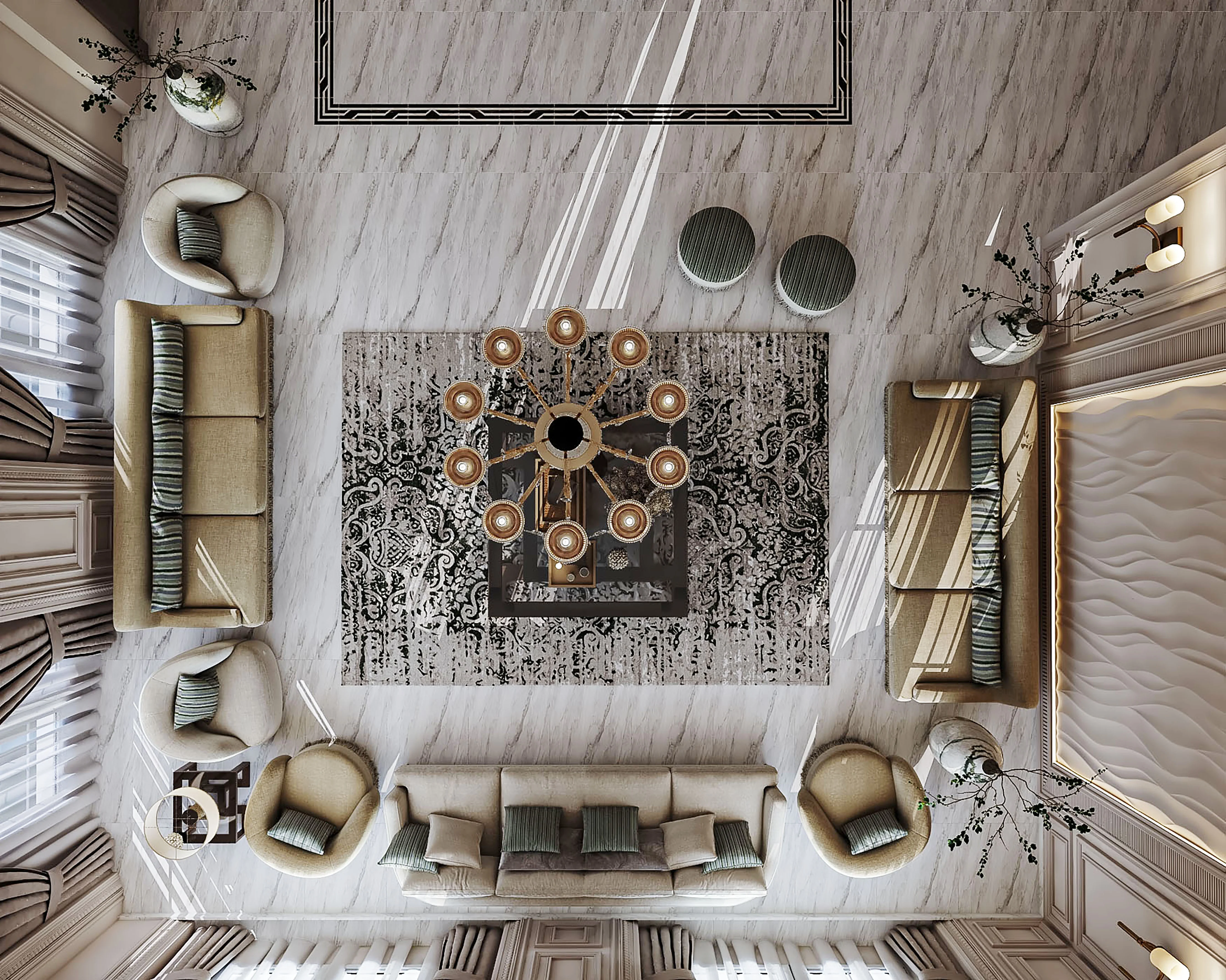 Elegant Sitting Lounge — Detail 2